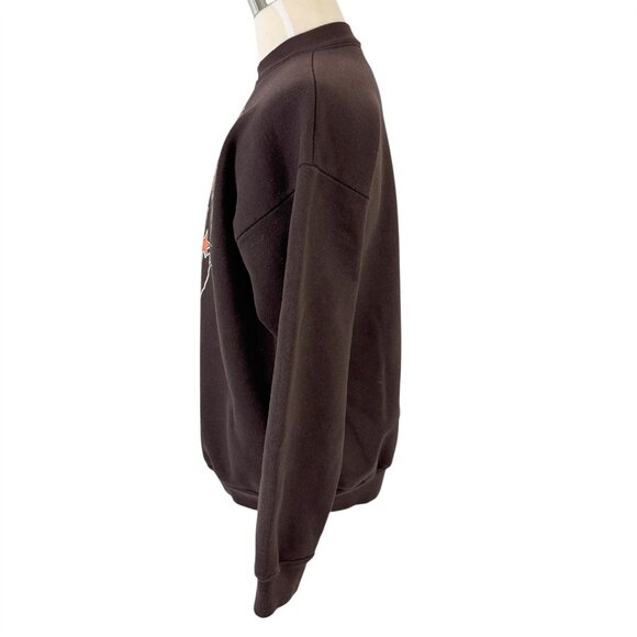 Cleveland Browns Football Sweatshirt Size XL Logo 7 Vintage 1990 USA NFL - Picture 3 of 8